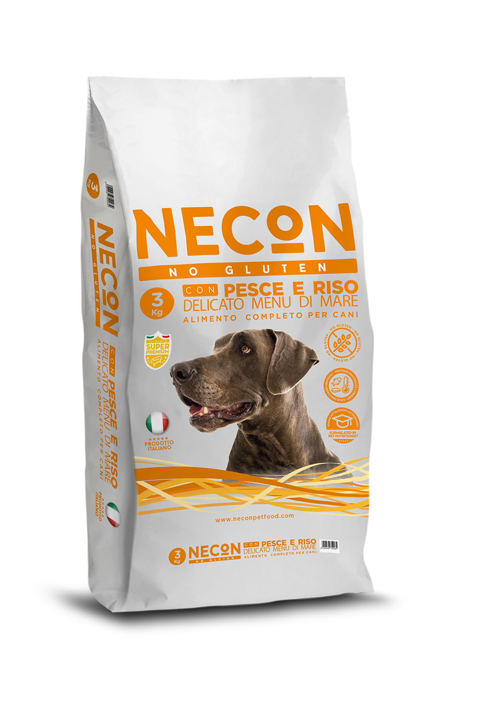 Сухий корм для собак Necon Gluten DeliCate Sea Menu 3 кг (NECN06)