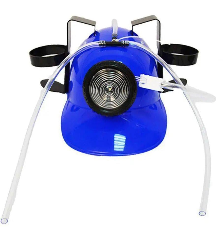 Шлем для пива и напитков с фонариком Синий - фото 5 Шлем для пива и напитков с фонариком Синий - фото 5