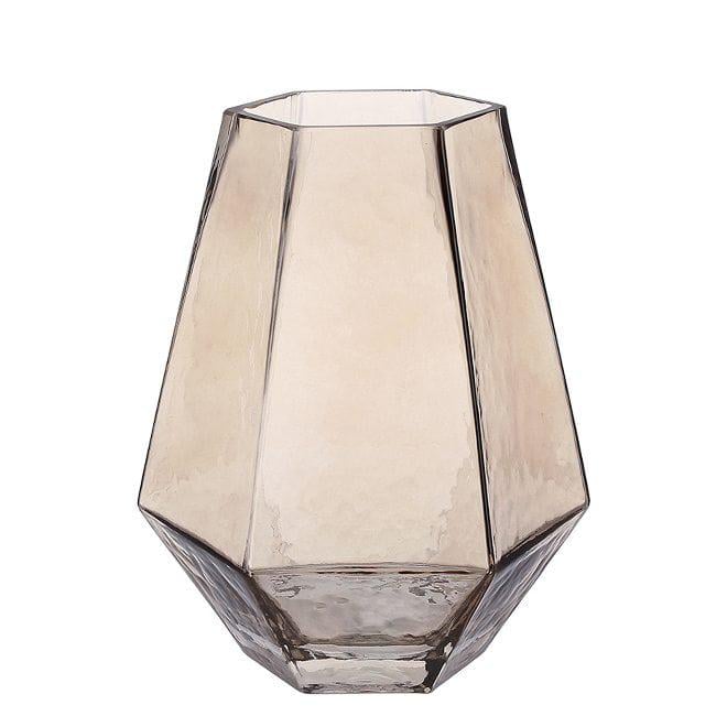 Ваза стеклянная Flora Винченцо 21 см Коричневый (32956)