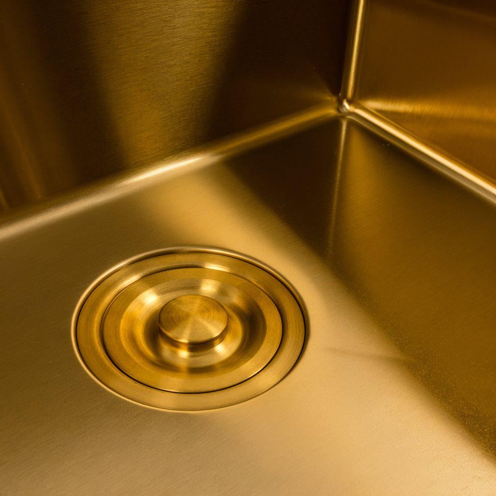 Мойка кухонная Valeso Handmade 50х50 PVD сифон круглый 3,0/0,8 Gold - фото 5 Мойка кухонная Valeso Handmade 50х50 PVD сифон круглый 3,0/0,8 Gold - фото 5