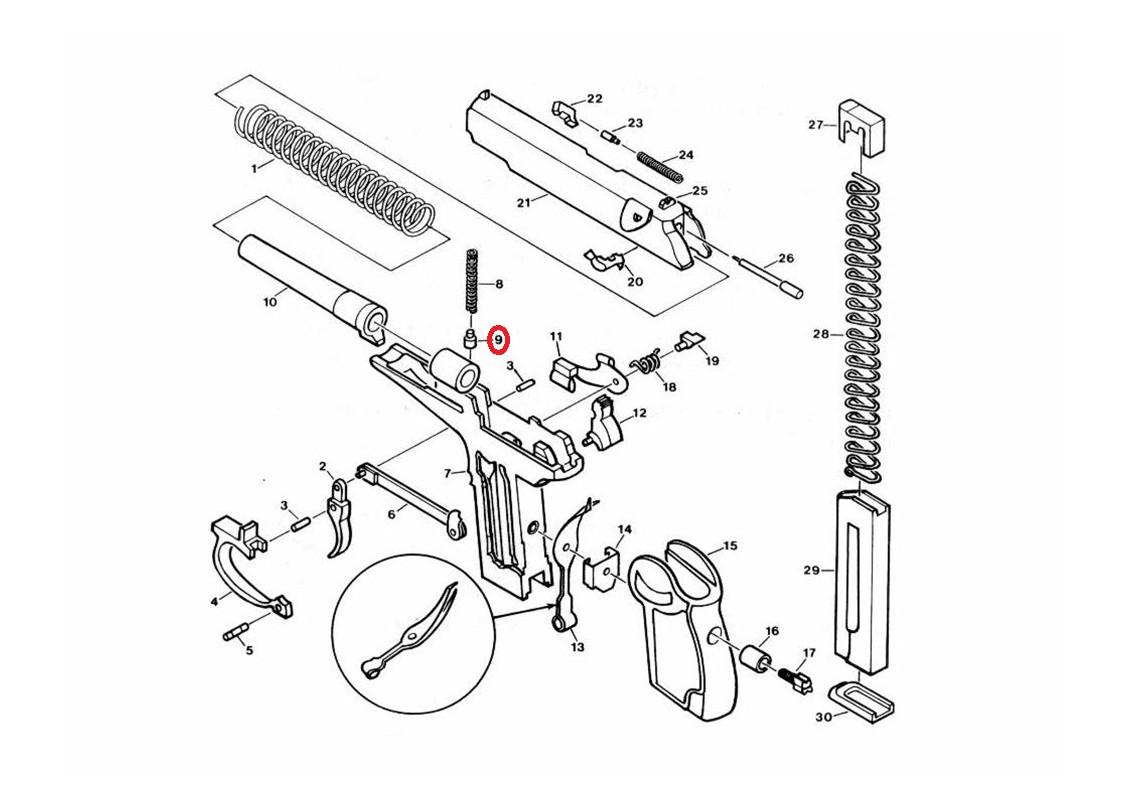Гніток спускової скоби ПМ (1747817067) - фото 4 Гніток спускової скоби ПМ (1747817067) - фото 4