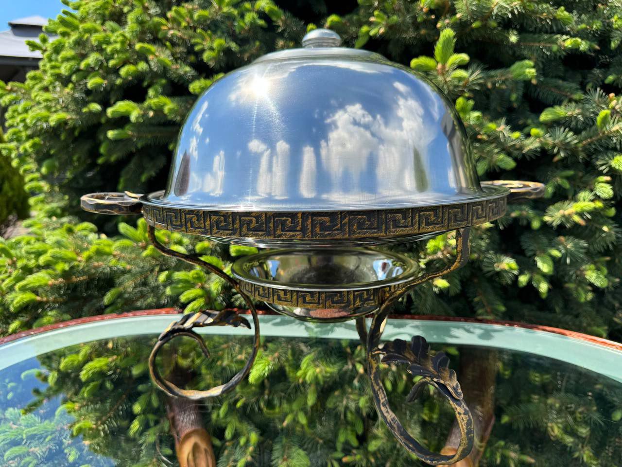 Садж для шашлику та м'яса з підігрівом з кришкою 36 см - фото 4 Садж для шашлику та м'яса з підігрівом з кришкою 36 см - фото 4