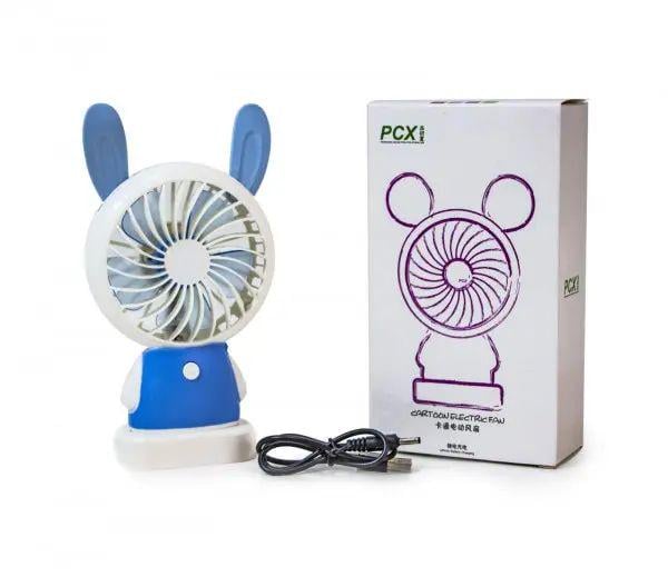 Вентилятор дитячий PCX подувом до 1,5 акумуляторний із зарядкою від USB (opt-105771)