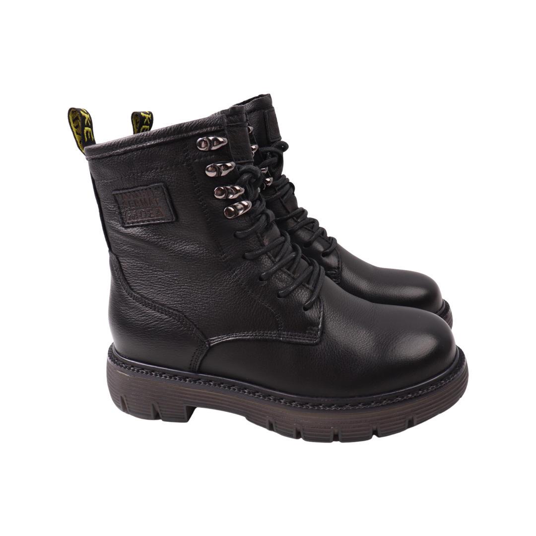 Ботинки женские Berisstini из кожи р. 40 Черный (48-21DHC)