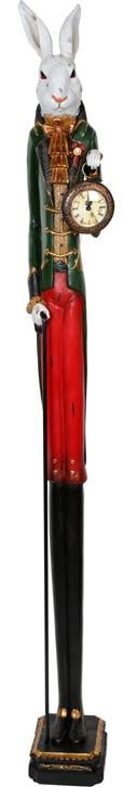 Фигурка декоративная Кролик с Часами 153,5 см полистоун (BD-419-273)