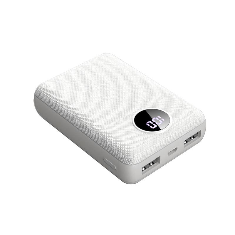 Внешний аккумулятор PZOZ 10000 mAh c Dual USB и OLED дисплеем HM007 Белый Внешний аккумулятор PZOZ 10000 mAh c Dual USB и OLED дисплеем HM007 Белый