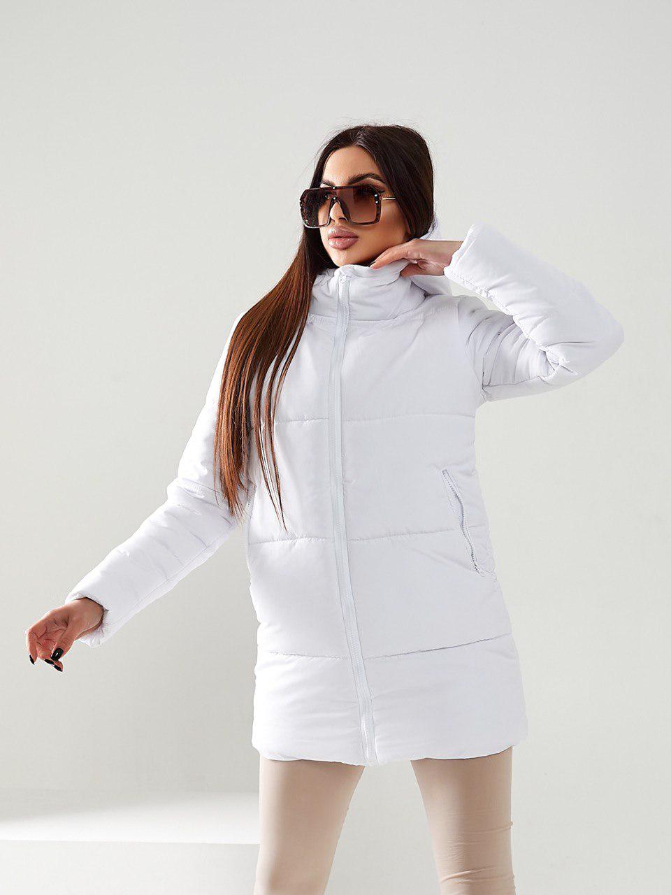 Пуховик короткий Aiza на заклепках та блискавці А060 р. 42-44 Бордовий - фото 13