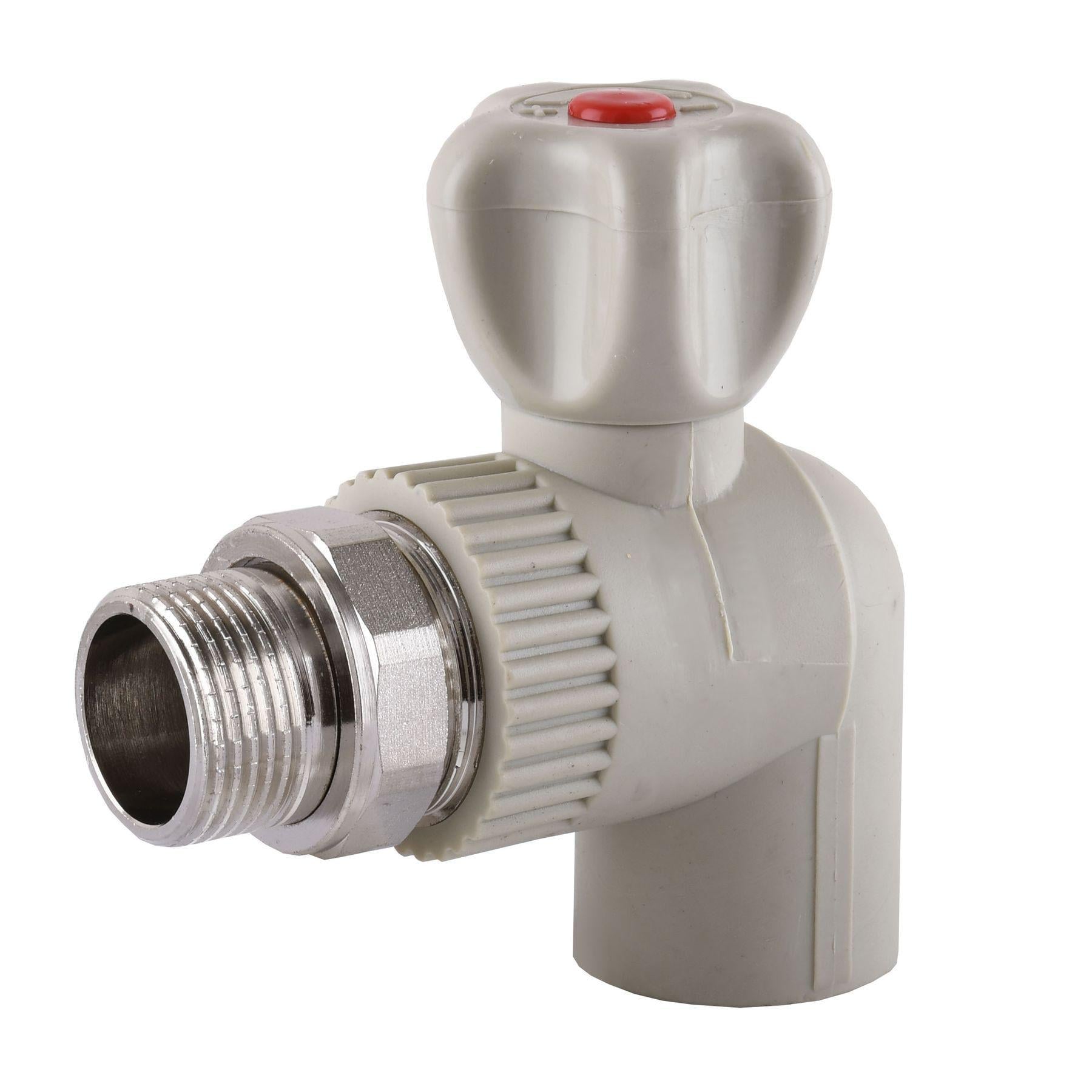 Кран радиаторный угловой Vsplast PPR 2026 Ф 20x1/2" (000003467)