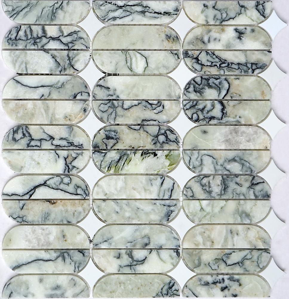 Мозаика мраморная Mozaico de Lux CL-MOS CCLAYRK25005 (004547)