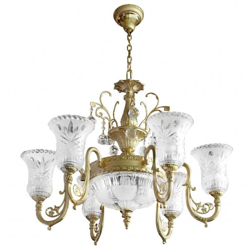 Люстра подвесная прованс большая Brille BKL-178S/9 для холла