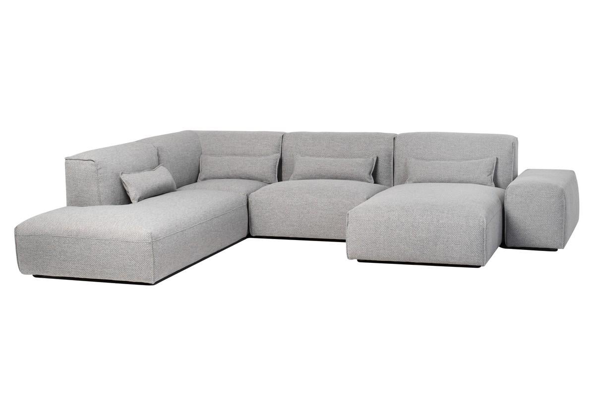 Модульная софа Vetro Mebel Рим Серебристый/Серый (sofa-modulna-rim) - фото 4