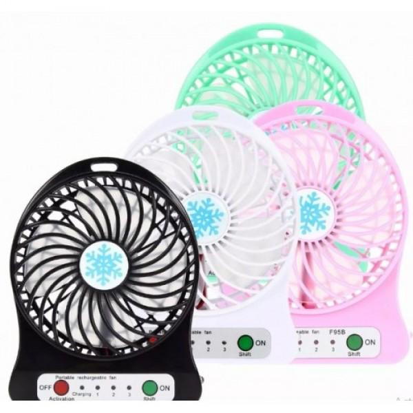 Вентилятор Portable Fan Mini Розовый - фото 3