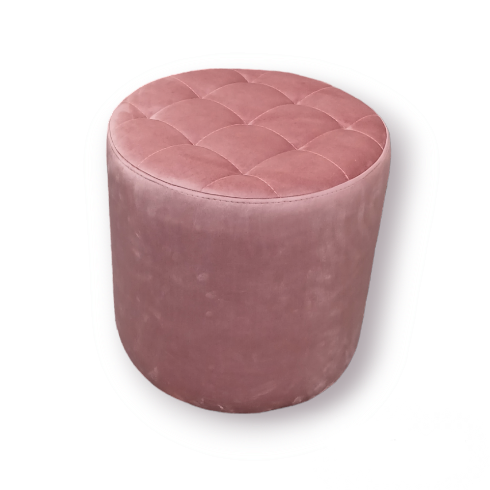 Пуф круглый Рондо велюр Делюкс со втяжками d 45 см h 45 см Розовый - фото 1 Пуф круглый Рондо велюр Делюкс со втяжками d 45 см h 45 см Розовый - фото 1