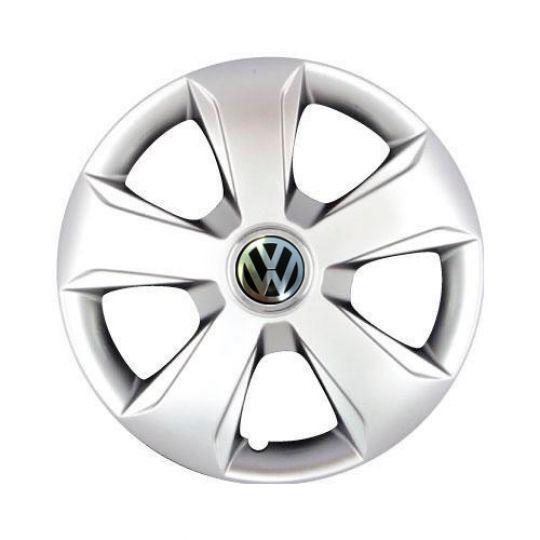 Автомобильные колпаки SKS 102 R13 с логотипом Volkswagen 4 шт. Серебристый