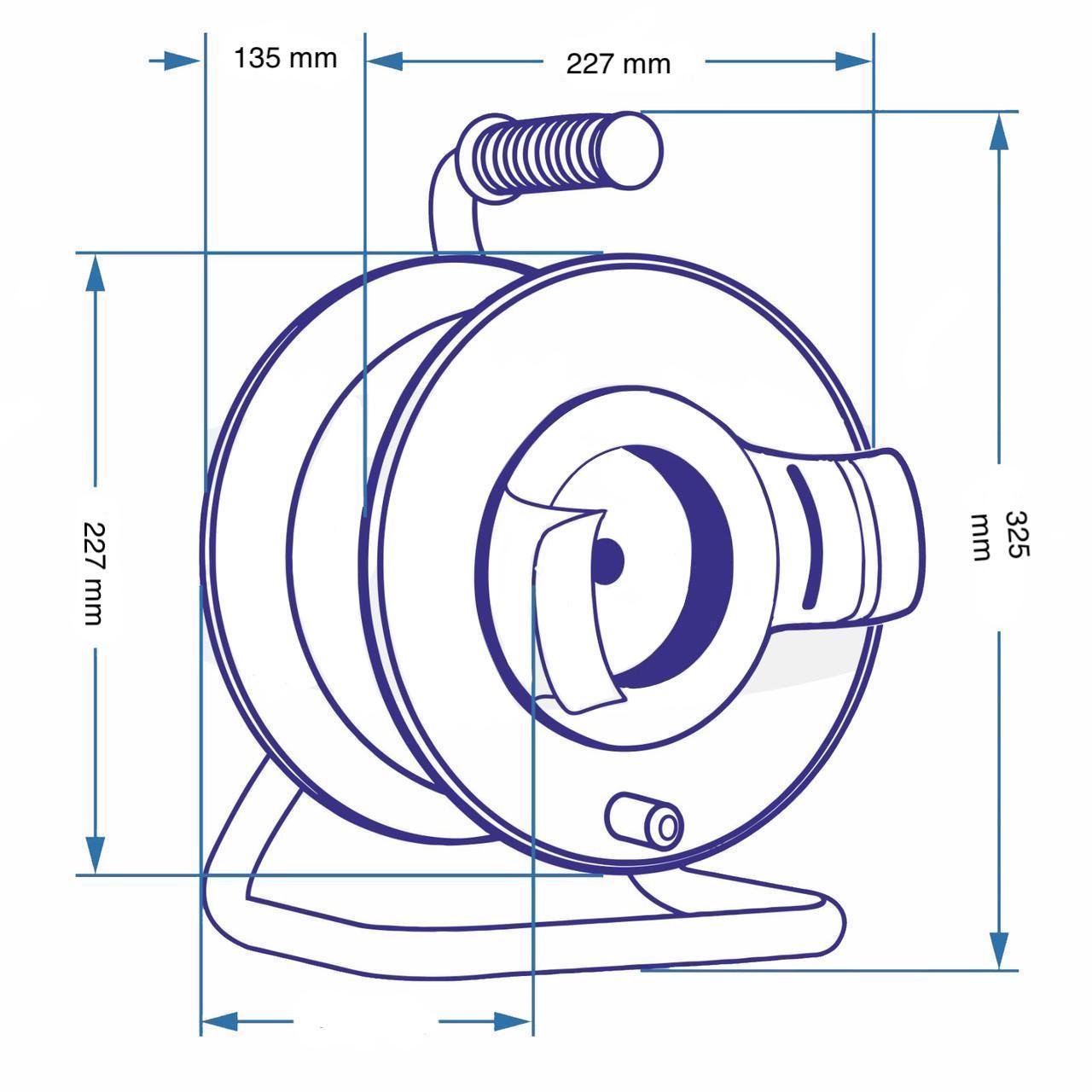 Удлинитель на катушке SVITTEX с термозащитой 30 м 2х2,5 мм2 (SV-019-O) - фото 2