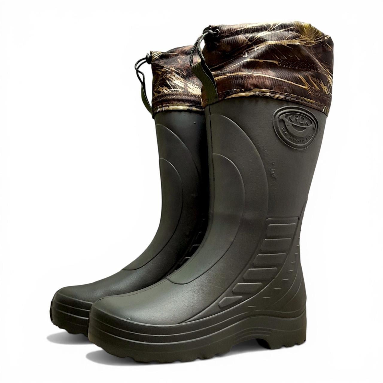 Чоботи для риболовлі Krok р. 45/46 29 -29,5 см Хакі (3001848698)