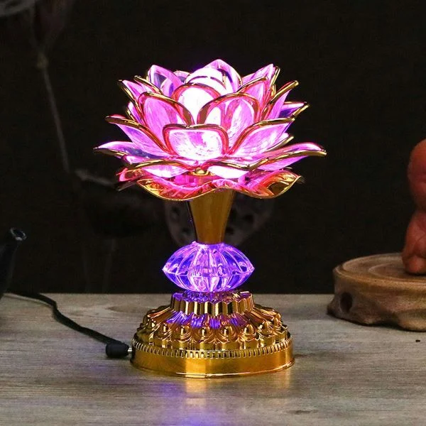 LED-світильник Квітка лотоса 7 кольорів підсвічування (C01418) - фото 6 LED-світильник Квітка лотоса 7 кольорів підсвічування (C01418) - фото 6