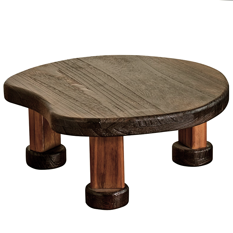 Столик для медитації з дерева Ункуда 40х40х21 см Мокко/Шафран (МДТ-404021261006)