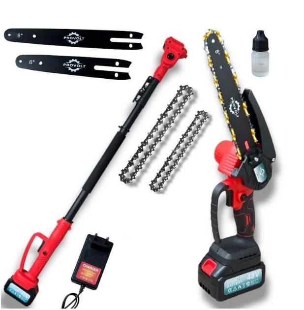 Пилка ланцюгова з подовжувачем ProVolt 48V/6.0 mAh (27271569)