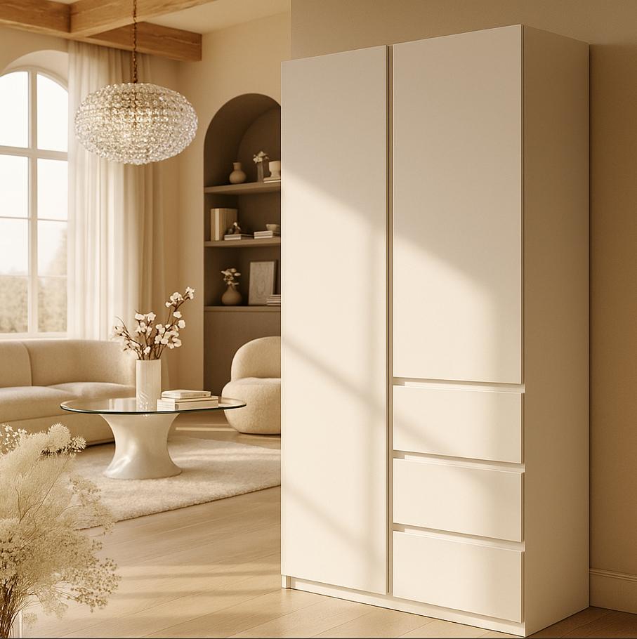 Шафа Мастер Форм Брайт телескопічні напрямні 1000х520х2000 мм Білий - фото 1 Шафа Мастер Форм Брайт телескопічні напрямні 1000х520х2000 мм Білий - фото 1