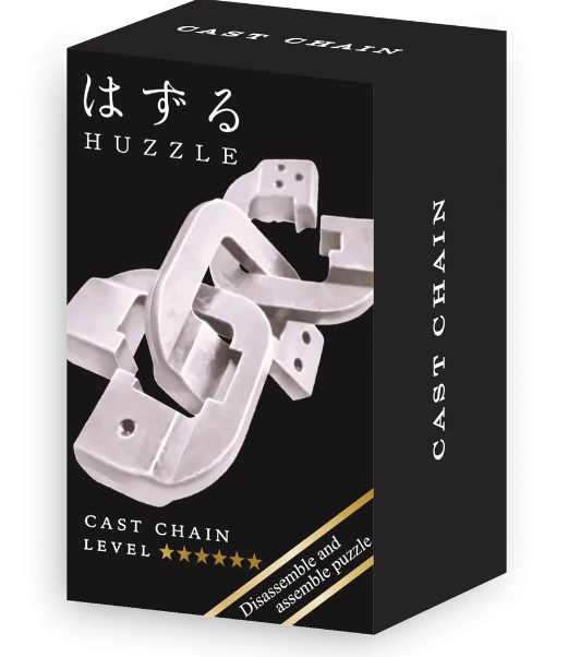 Головоломка для дорослих HUZZLE Chain silver металева 6 рівень (515188)