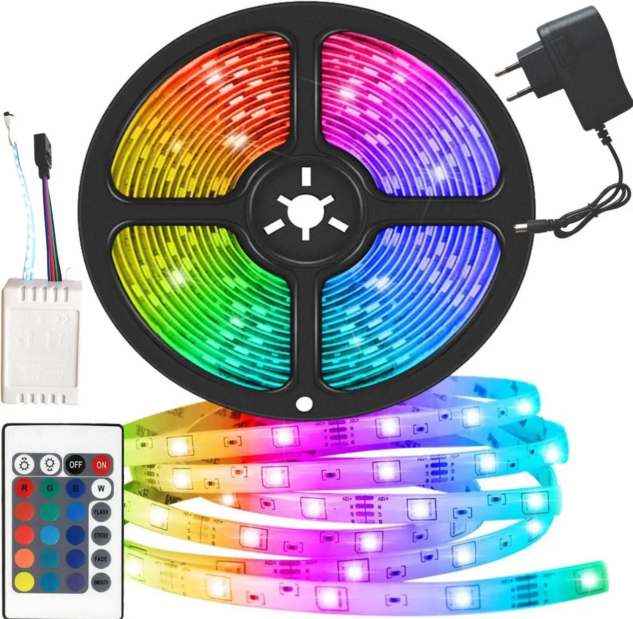 Стрічка LED 5050 RGB комплект 4,5 м Різнокольоровий