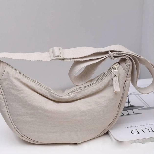 Сумка-месенджер жіноча з плечовим ремінцем Бежевий - фото 2