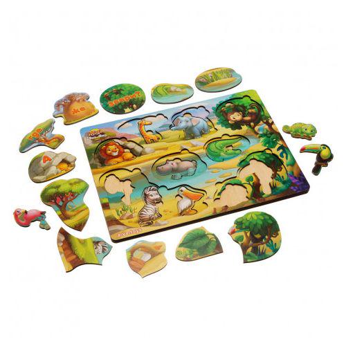 Сортер-вкладыш А где же звери? (169122)