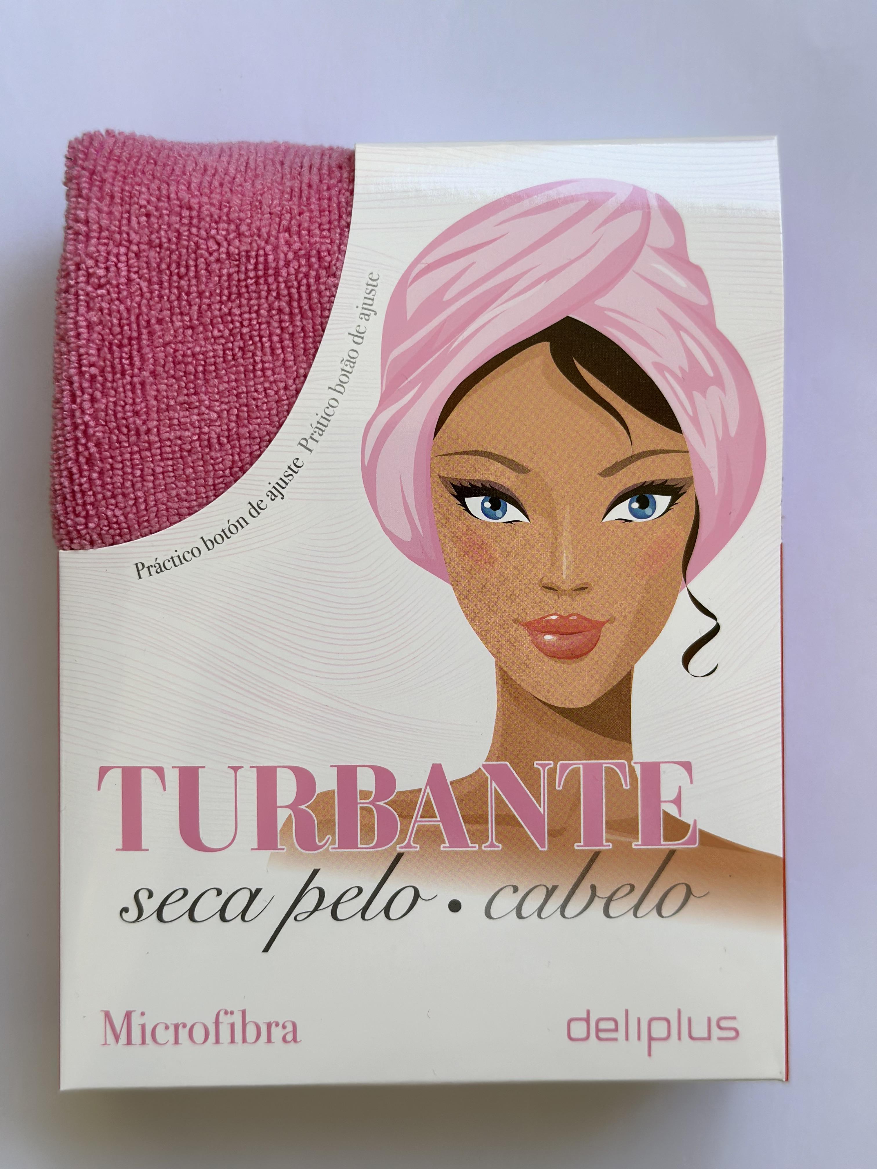 Полотенце тюрбан Deliplus для сушки волос Dry Hair Turban Розовый - фото 2