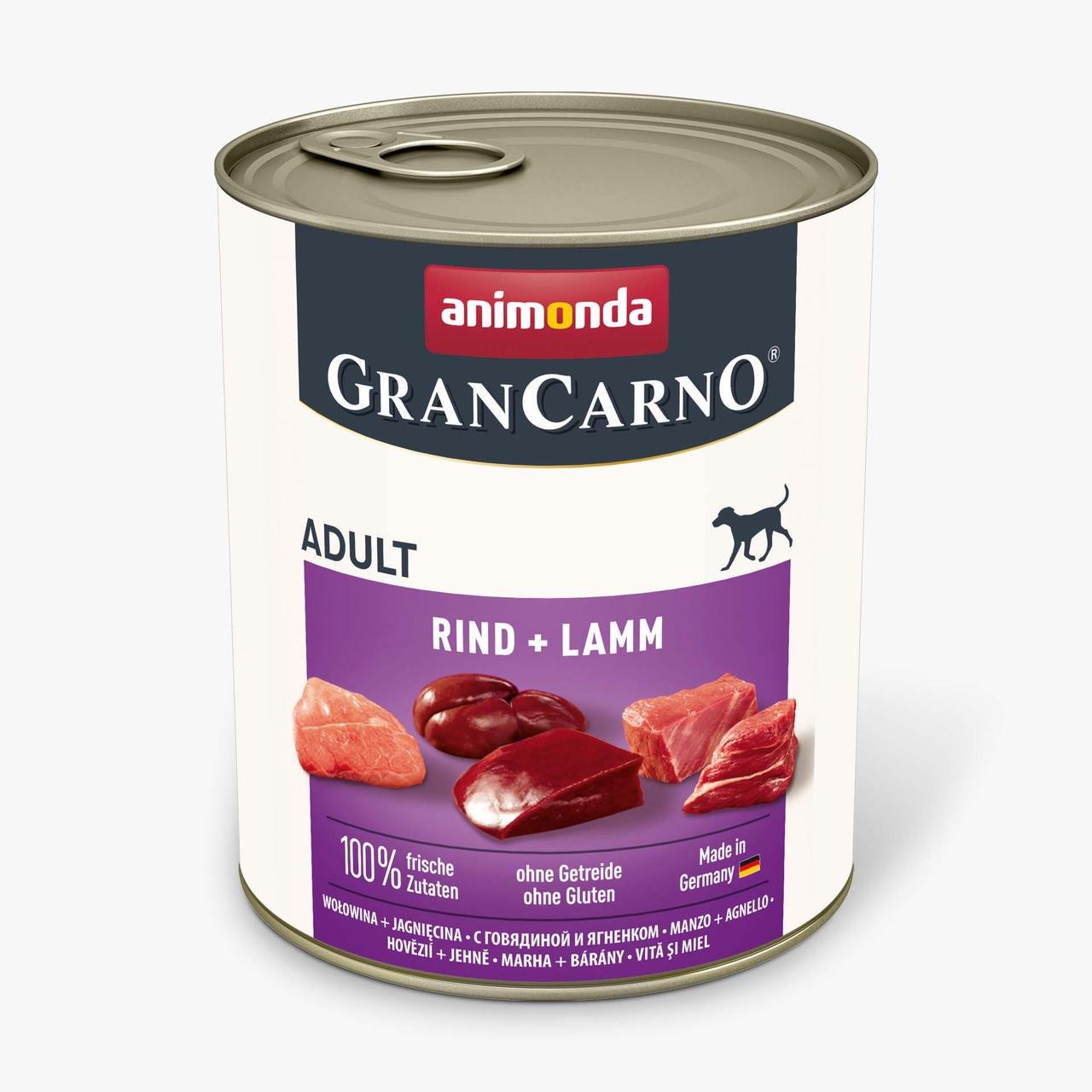 Корм влажный для собак Animonda GranCarno Beef/Lamb 800 г (1830807794)