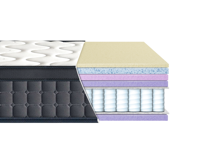 Матрац ортопедичний Laviano Spring Aqua Memory Gel 160x200 см (18636)