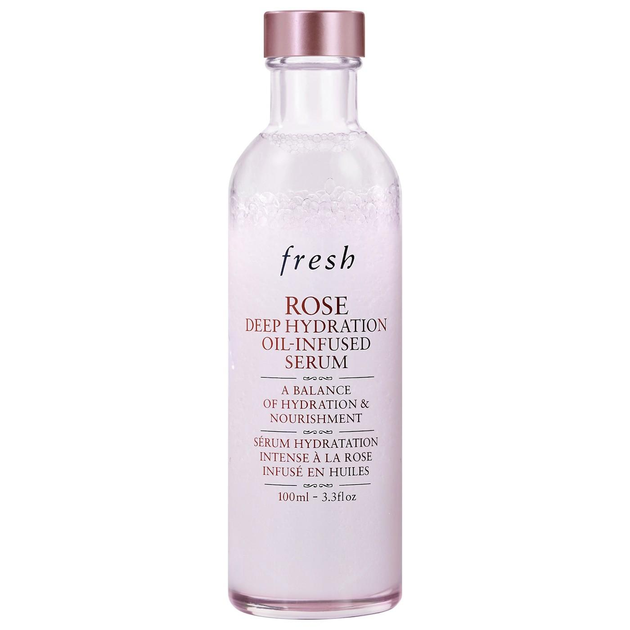 Сироватка для обличчя зволожуюча аналог Fresh Rose Deep Hydration Oil-Infused Serum 100 мл (809280144165)