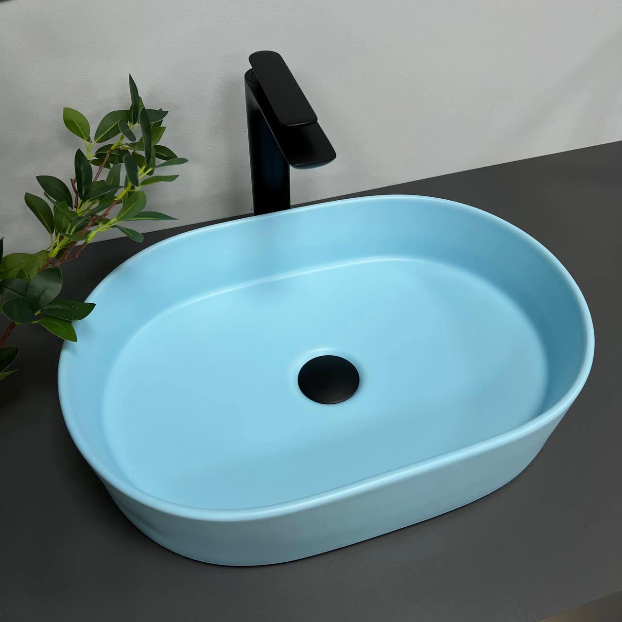 Умывальник накладной VBI VERONA 50 Blue Matt (2810372586)