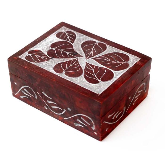 Скринька для біжутерії Листя кам'яна (9170379)