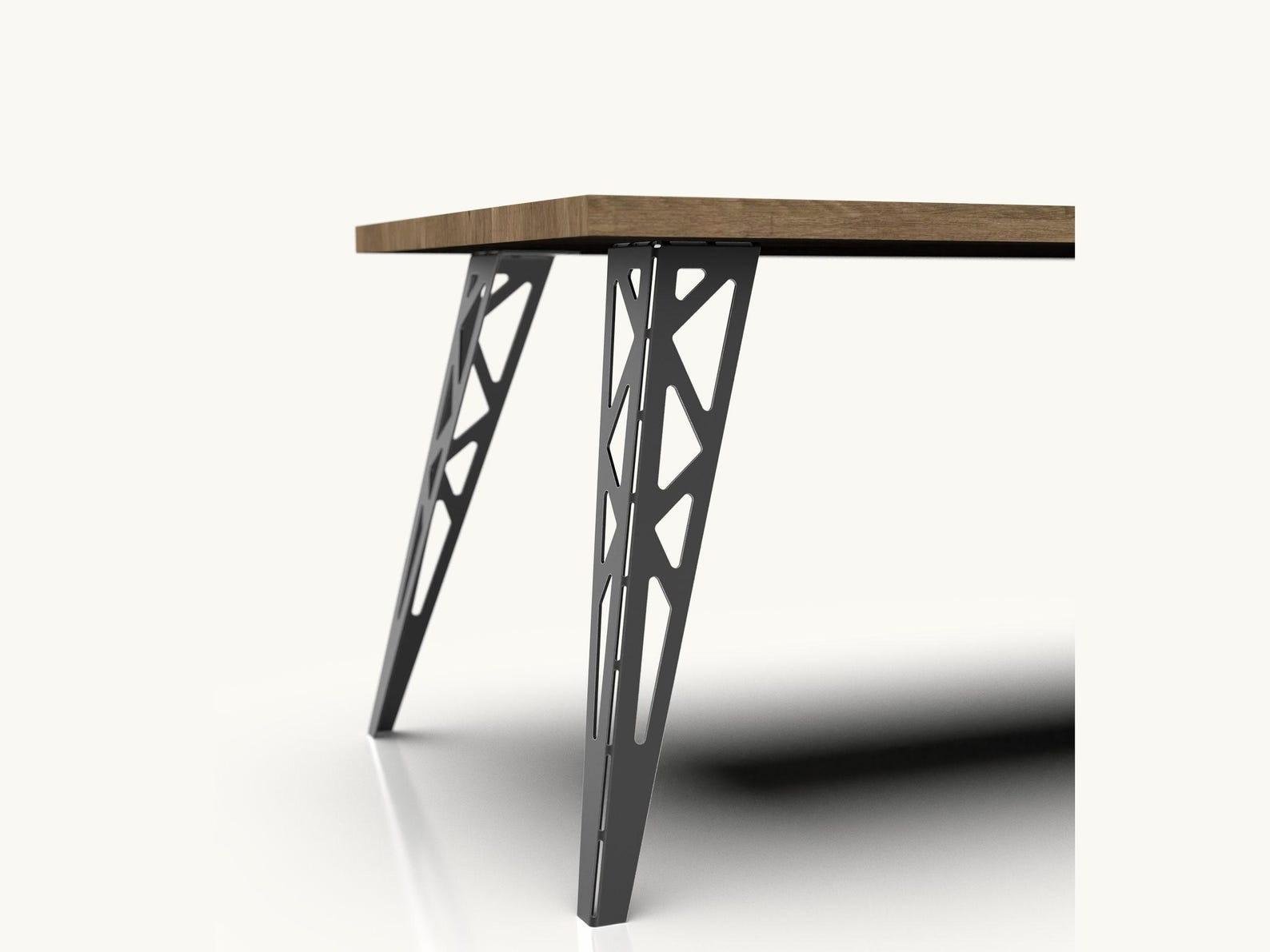 Опора для столу в стилі лофт 71 см Чорний (24086)