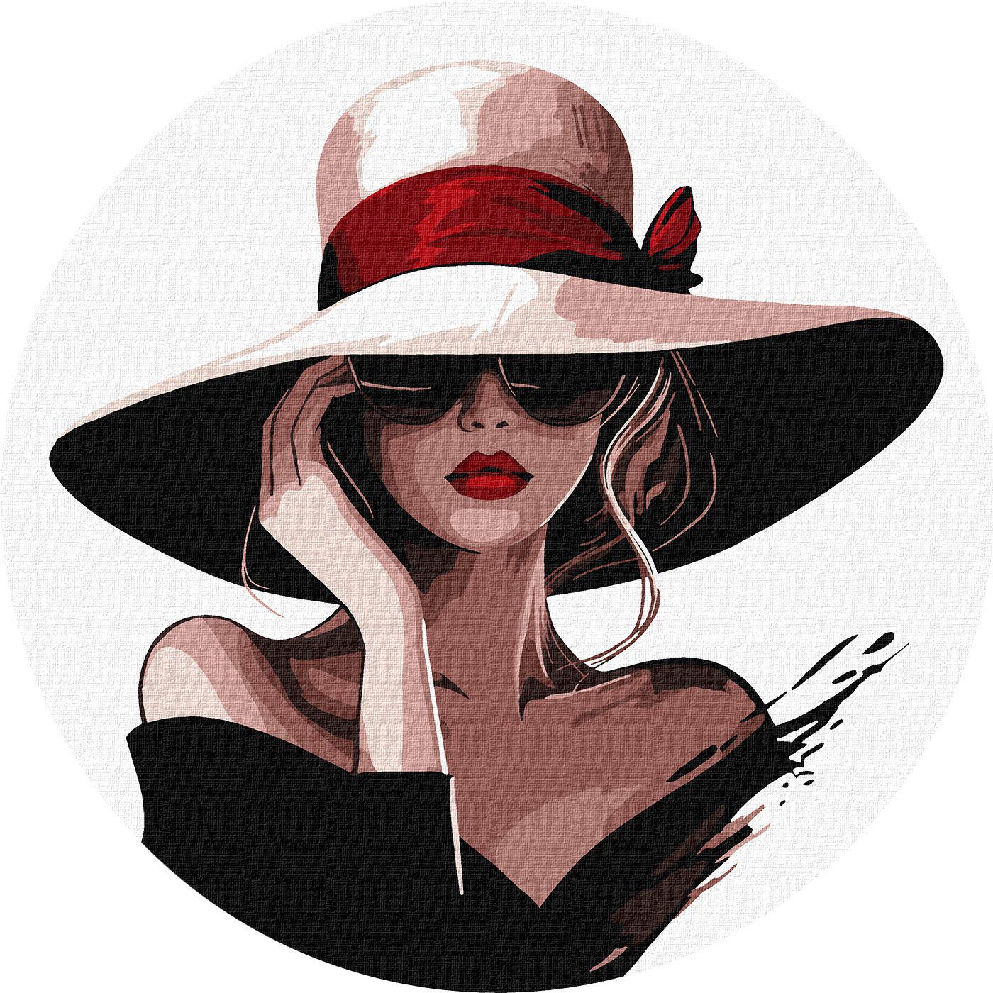 Картина по номерам Идейка Модный силуэт d 26 см (KHO-R1163)