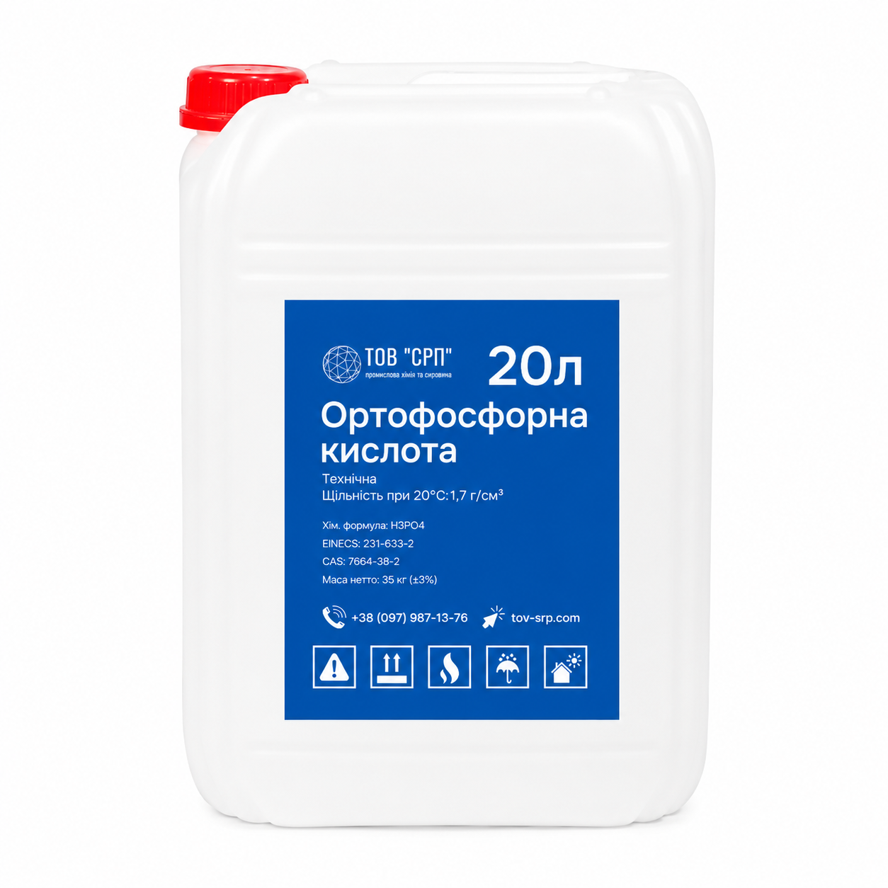 Ортофосфорная кислота 85% пищевая 20л (2881036595)