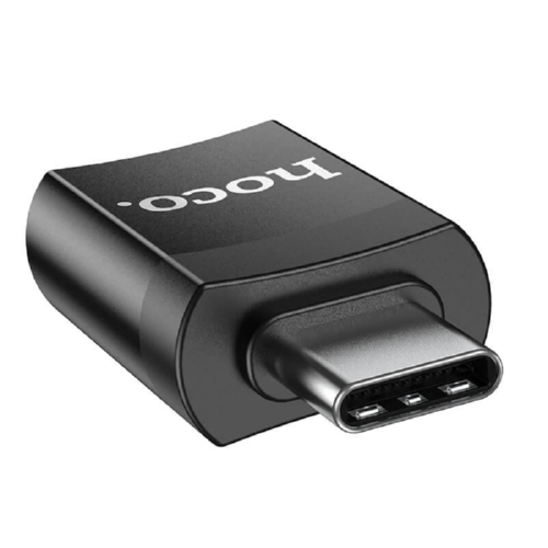 Перехідник Hoco Type-C USB UA17 OTG Black - фото 5