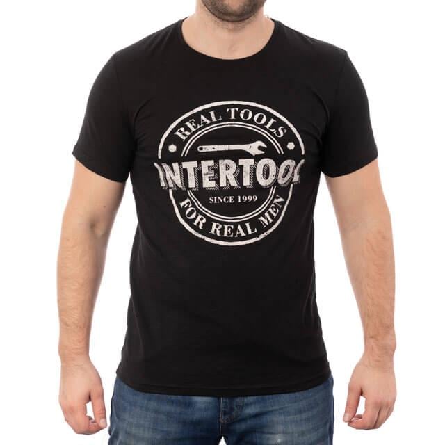 Футболка Intertool SP-2201 хлопок S Черный