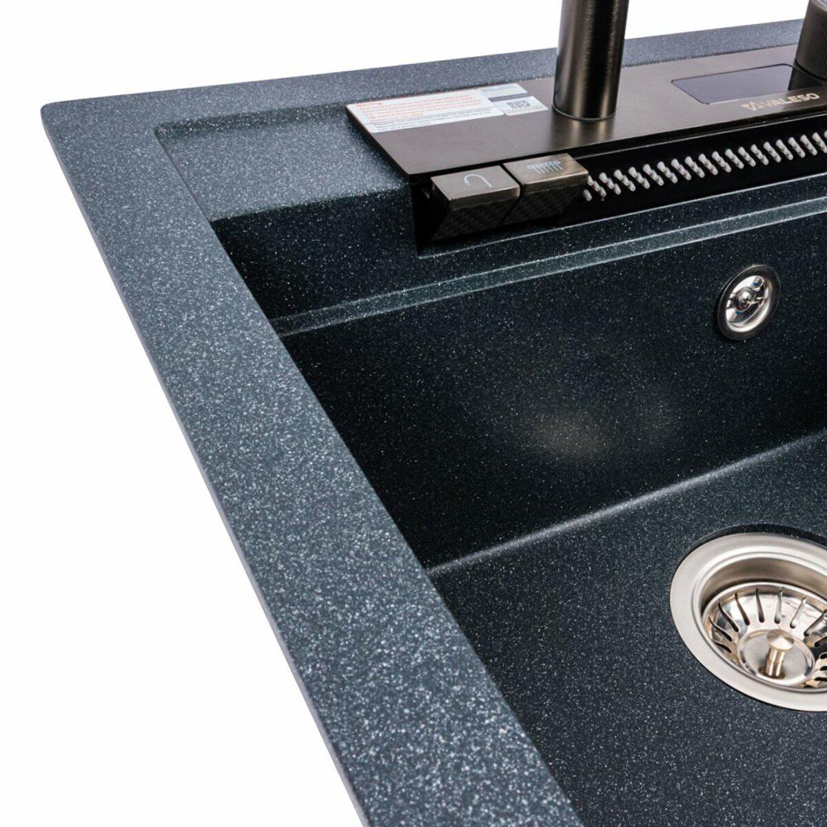 Мийка для кухні гранітна Valeso VIVA 5149 Антрацит матовий (033203) - фото 5 Мийка для кухні гранітна Valeso VIVA 5149 Антрацит матовий (033203) - фото 5