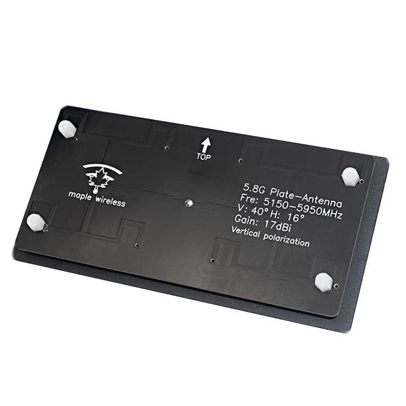 Антенна панельная направленная 5,8G Maple Wireless 17Dbi SMA-Male-Manual вертикальная поляризация для FPV дронов (00-00023298)