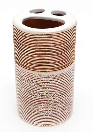 Стаканчик фарфоровый с делениями для зубных щеток Le Bian 11,5 см Белый (855-110)