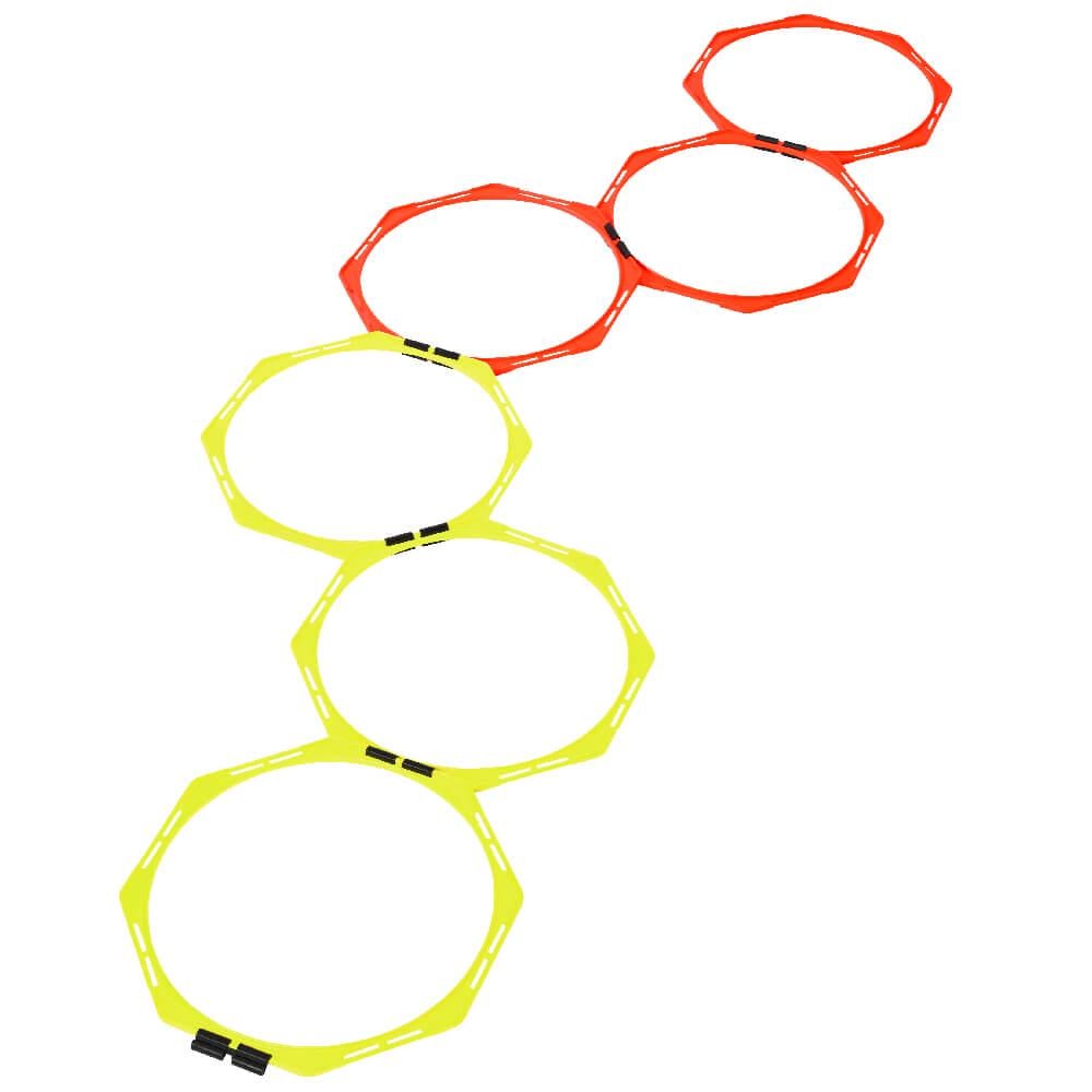 Лестница координационная восьмиугольная Meta Octagon Ladder Уни 49х49 см 6 шт. Желтый/Оранжевый (1100001250)