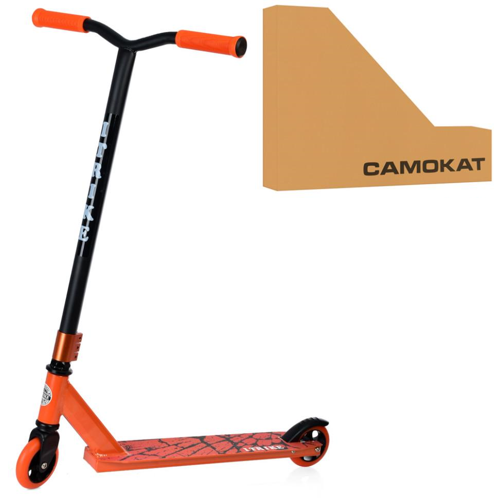 Самокат трюковый iTrike SR2-066-1-OR двухколесный Оранжевый