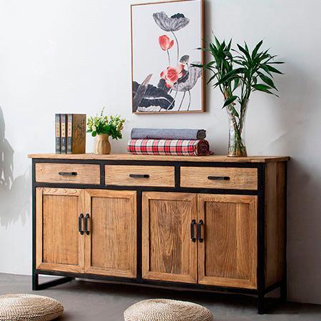 Комод Loft NS-271 930x1600x400 мм Черный (6156d5933edc877ba8589b6e)