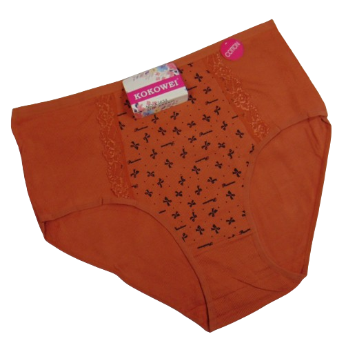Труси жіночі Kokowei 3634 в рубчик 5XL Теракотовий (2058383704)