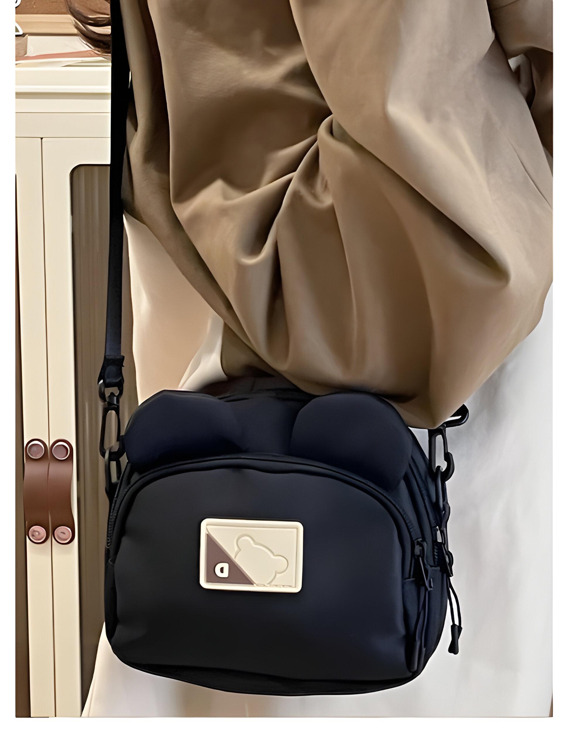 Сумка дитяча крос-боді з вушками 19х16х7 см Чорний (25-571) - фото 3 Сумка дитяча крос-боді з вушками 19х16х7 см Чорний (25-571) - фото 3