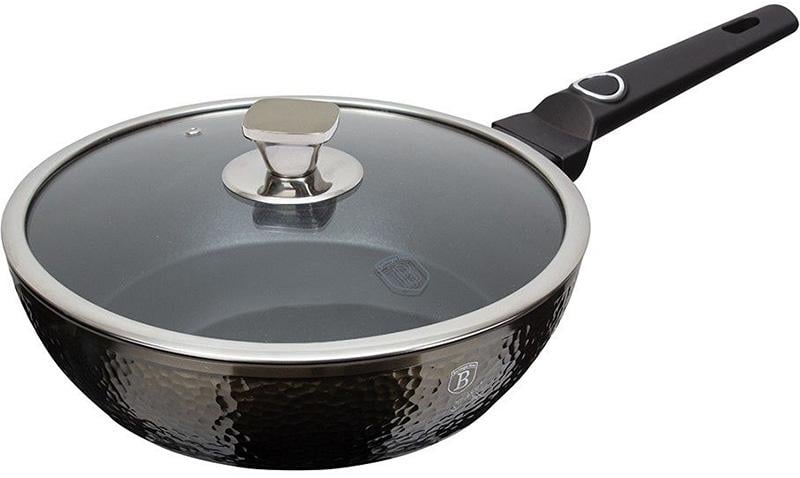 Сковорода-сотейник Berlinger Haus Primal-Gloss Ø 24 см с титановым покрытием с крышкой (BH-6574)