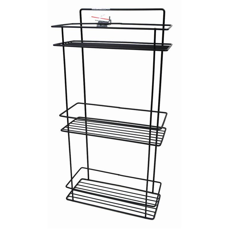 Полка Mobility 3-х ярусная для ванной комнаты металлическая прямая 28х12х56 см Черный (29433453) Полка Mobility 3-х ярусная для ванной комнаты металлическая прямая 28х12х56 см Черный (29433453)