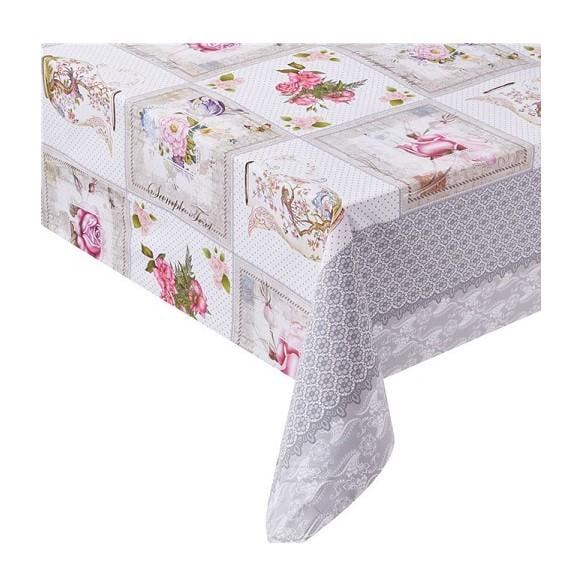 Клеенка ПВХ с принтом на тканевой основе тефлон Прованс 1,37х20 м (LU000336) Клеенка ПВХ с принтом на тканевой основе тефлон Прованс 1,37х20 м (LU000336)